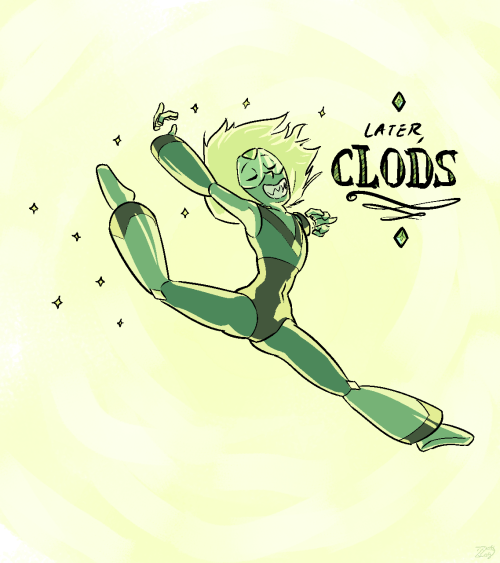 zottgrammes:  We’re no match for those Homeworld Hops!!!Inspired by Peridot’s VA Shelby Rabara’s tweet: https://twitter.com/Shelby_Rabara/status/625074955231703040Second part is what I guess happened next: Peridot stole the Crystal Gem’s ball