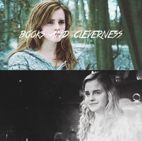 acciothehungergames:“Me!” said Hermione. “Books! And cleverness! There are more important things — f