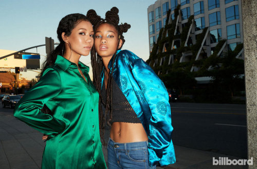 celebsofcolor:Willow Smith and Jhene Aiko for BILLBOARD