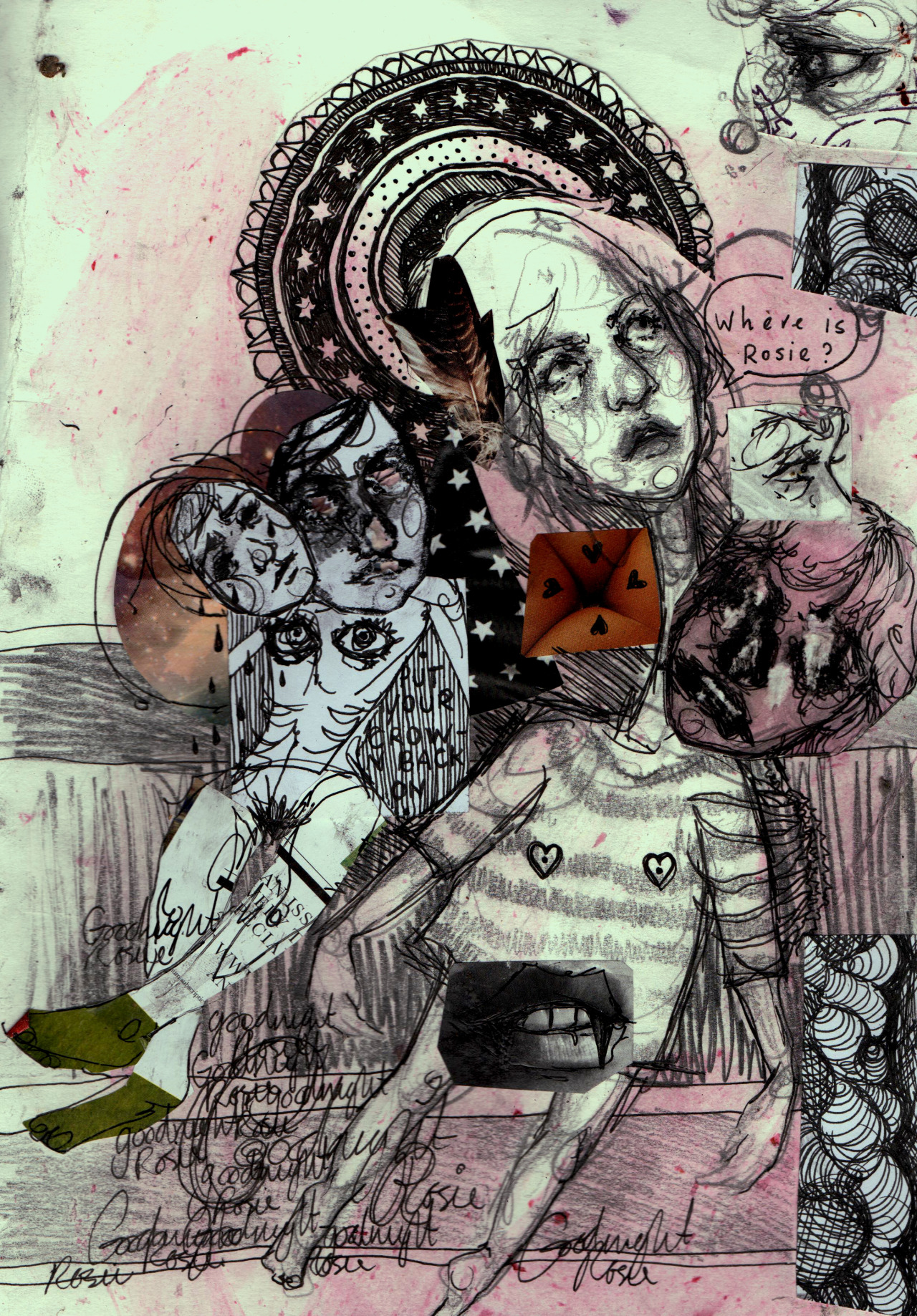 artagainstsociety:  batorchids:  fineliner, pencil, magazine, a strawberry    bonus