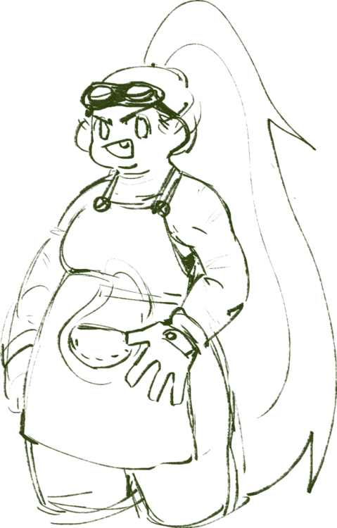 Avocado first attempt with ref and sketch with no ref trying to figure her out in my styleShe has th