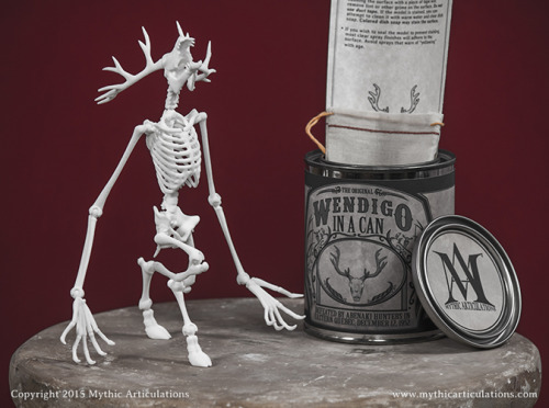 It must be hard to devour humans when you have no digestive system. “Wendigo in a Can” now available