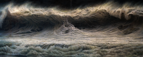 Storm (diptych) ~ by Ran Ortner…