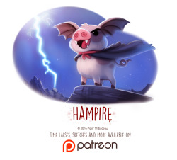 cryptid-creations:  Day 1439. Hampire by