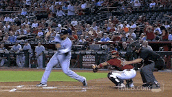 raysbaseball:  We call this a baseball hat trick 