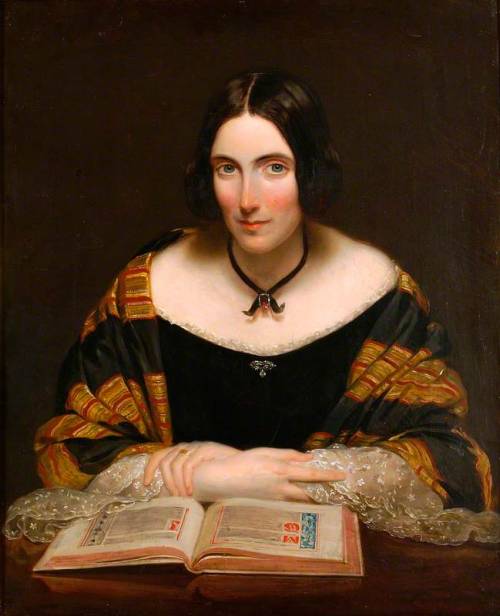 The Hon. Mrs E. Mills (1845). Fancourt. Oil on canvas. Colchester and Ipswich Museums Service.T