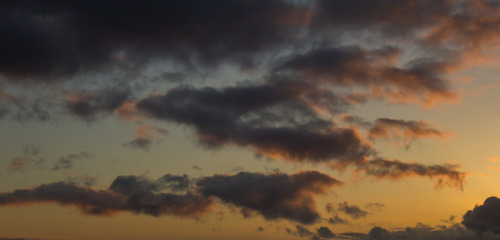 Sunset clouds over Edinburgh