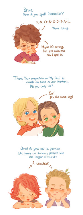 doesnotloveyou:  lil avengers by Hallpen  
