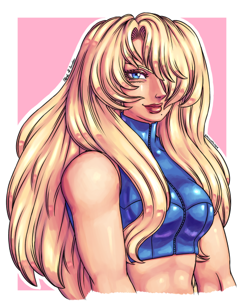 xmrnothingx: Samus Aran from Metroid Fusion Was in the mood to draw a Fusion Samus, but this time in