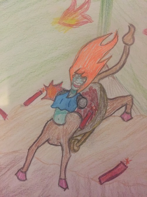 I did the cannon wheelbarrow centaur. Idk where I went with this.(Submitted by knightmord2711)