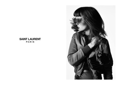 Saint Laurent. Ad campaign FW1516Creative Director: Hedi SlimanePhotos: Hedi SlimaneModel: Katy Dron