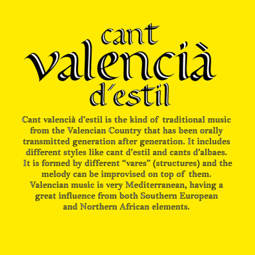 langsandlit: useless-catalanfacts: So I made a few playlists of Catalan-Valencian music genres! On t