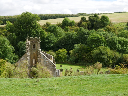 Wharram Percy deserted Medieval village in Yorkshire, 4.9.16. This village was occupied until as lat