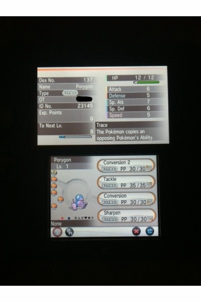Well on my way to breading a competitive porygon z, I hatched this little fella. And it is for trade