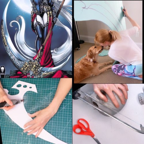 Making lots of progress on the Lady Death scythe! There will be a progress video for my free ️️tre0n