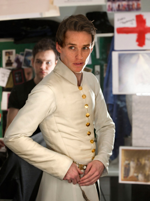 boredgrantaire:hope72:Eddie Redmayne about to go on stage as Richard IIPhotographed by Simon Annand 