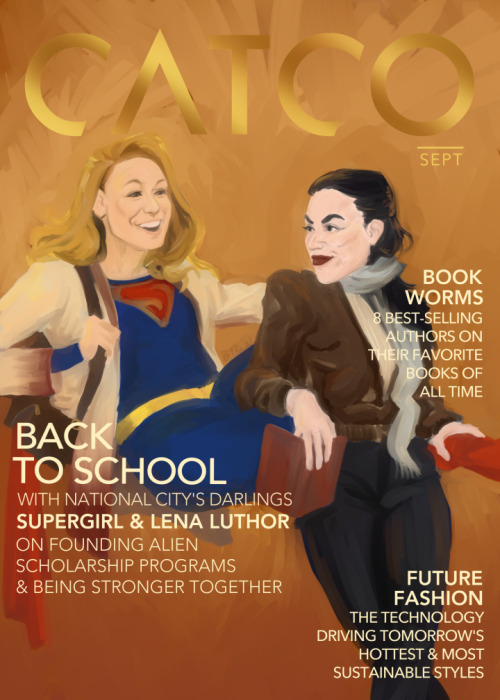 battenthecrosshatches:Happy to share the September issue of @mrsluthordanvers‘ Catco cover pro