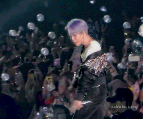 Jimins Lilac Hair, Jimin In Leather Pants, Jimins Jacket Falling Off One Shoulder, Jimin Sauntering Towards