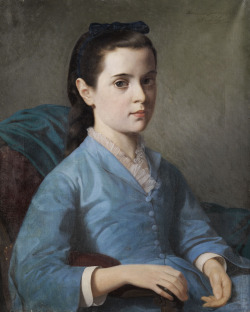 colourthysoul:  Alexandre-Louis Leloir - Bildnis eines Mädchens (1874) 