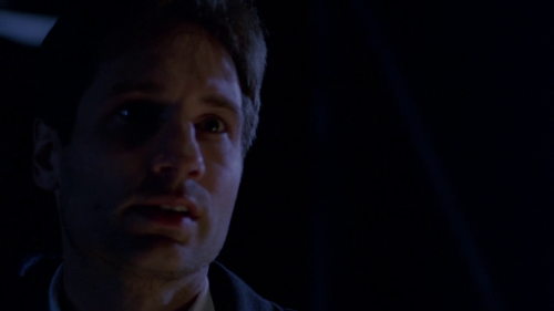 msrheadcanon:2x17. “End Game” (part 2 of 2)Mulder’s panic face when he sees the destruction in Scull