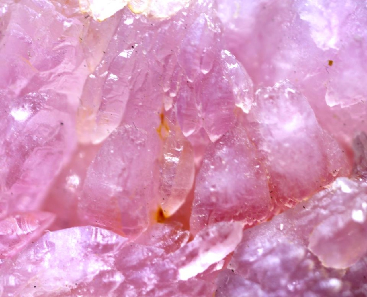 expressions-of-nature:  Pink quartz is the rare, pale-pink to rose-red, crystalline