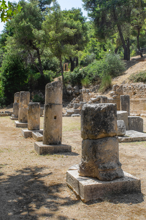 Remains of the Temple of Amphiaraus at the Sanctuary of Amphiaraus (Attica, Greece)