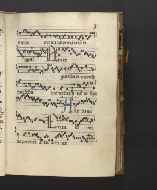 Gradual and lectionary, Ms. Codex 1060, f. 11v - 13r, by Catholic Church, &ldquo;Probably writte