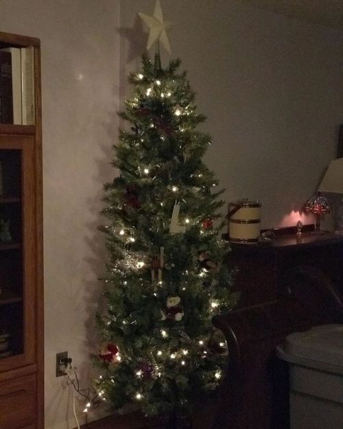 The #Christmas / #Yule tree is done.Flip through to see how my Cracker Jack team helped.#somuchhelp 