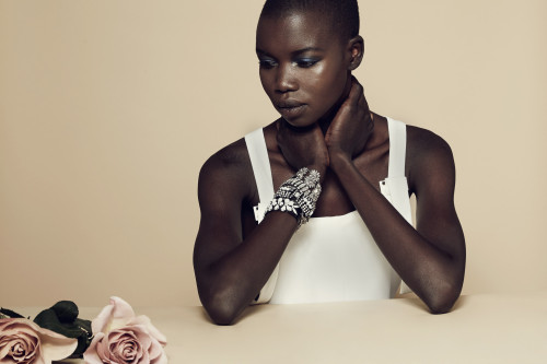 devoutfashion:Nykhor x DannijoNykhor Paul shot with the power duo, Dannijo jewelry and P&P flowe