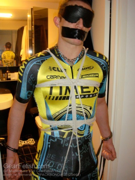 bondagebadboys:  GALLERY: Cycling bondage… one of my fave pervs online is soccerbondage who has a thing for guys tied up in lycra spandex  http://www.xtube.com/community/profile.php?user=soccerbondage_ 
