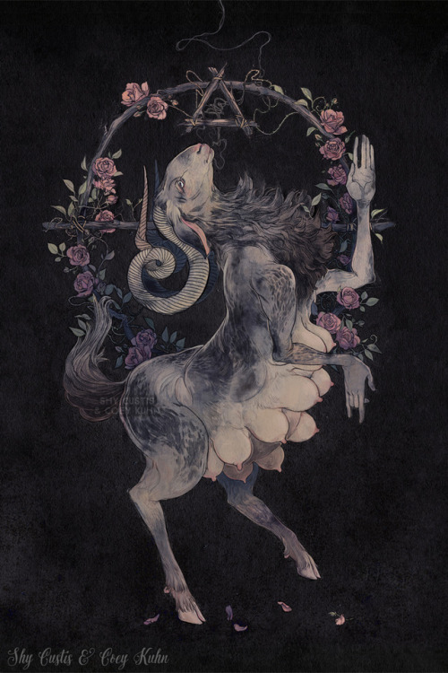 ✦ Left-Hand Path, collaboration with @coeykuhn ✦1 of 2 occult-y themed illustrations I have pla