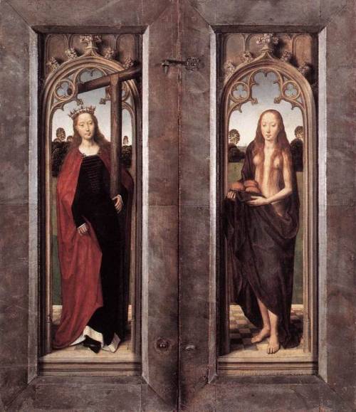 artist-memling:  Triptych of Adriaan Reins closed via Hans MemlingMedium: oil, board