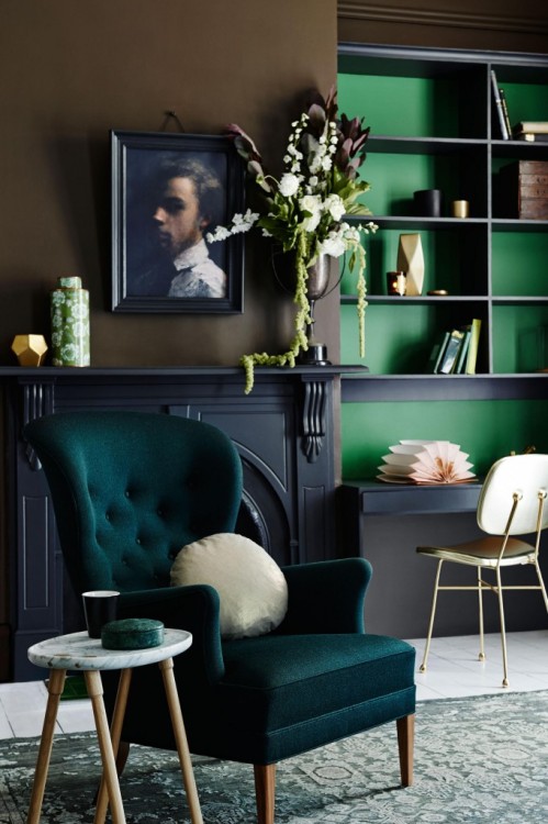 gravity-gravity:  (via Dreaming Of The Green & Brown By Dulux)   www.gravityhomeblog.com | Instagram | Pinterest   