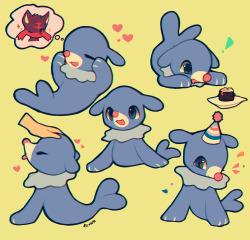 kitsumari: Doodles of the sweetest little water puppy ever, AKA Popplio!!