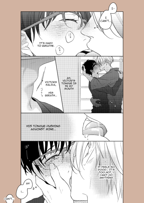 yuuri-katsuki-nikiforov: yolo-on-ice:     kiss② by 秋汰   please like and follow this artist’s works!   Poor Yuuri tho! Look all them hickey’s 😂 