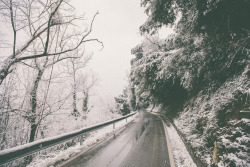 elenamorelli:{ snowy day drive }