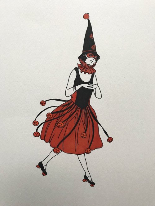 snootyfoxfashion:Vintage Style Halloween Girl Prints by lllittleghosttt