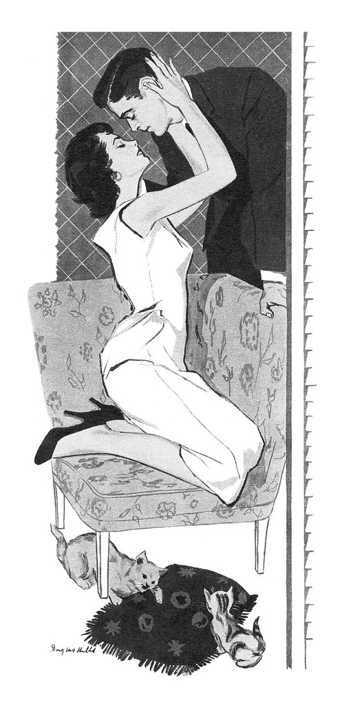 notpulpcovers:  1955 illustration by Douglas Hills http://flic.kr/p/nPUNSA 