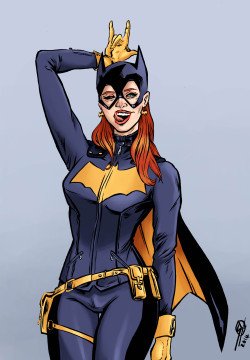 saeedarjumand:  Love the new Batgirl costume so much! had to draw it!   Isn&rsquo;t her logo the same as the Batman v Superman