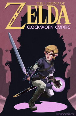 dresdencodak:  Inspired by Anita Sarkeesian’s Video Game Tropes vs Women, I wanted to pitch a Zelda game where Zelda herself was the hero, rescuing a Prince Link.  Clockwork Empire is set 2,000 years after Twilight Princess, and is not a reboot, but