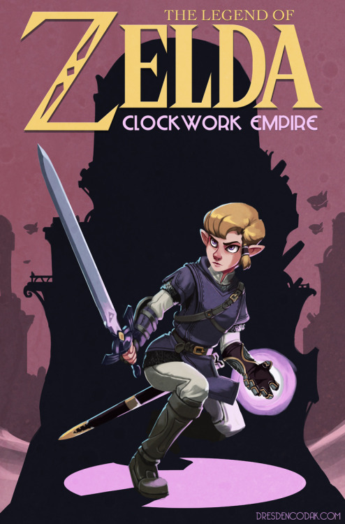 One of my favorite webcomic artists, Aaron Diaz, just finished his newest little side project: spec concept art for a gender-swapped, mythos-appropriate Zelda game.And I love it. The combination of his fantasy-steampunk style with the purposely derivative Zelda game elements just gets me.“Inspired by Anita Sarkeesian’s Video Game Tropes vs Women, I wanted to pitch a Zelda game where Zelda herself was the hero, rescuing a Prince Link. Clockwork Empire is set 2,000 years after Twilight Princess, and is not a reboot, but simply another iteration in the Zelda franchise. It just so happens that in this case, Zelda is the protagonist. I’m a very big Zelda fan, and worked hard to draw from key elements in the continuity and mythos.” - DiazI want to play.dresdencodak 
