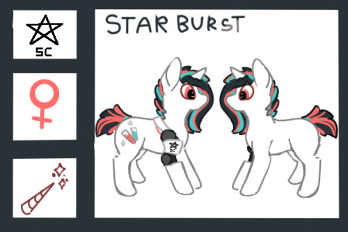 Did This Quick Little Redesign For My Old Character Starburst