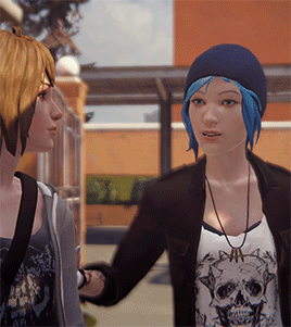 nomtheburritos:captainightingale:max and chloe + looking at each other I dare you to look me in the 