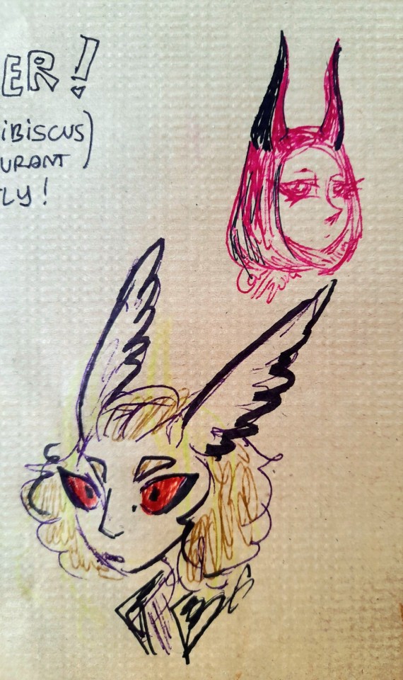 My Drawingsss Today In A Restaurant: