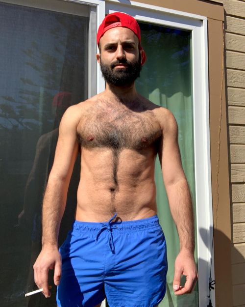 Corona Body Hair Chronicles: Doing Boy Stuff… #gay #selfie #thirsty #hairy #scruff #beard #in