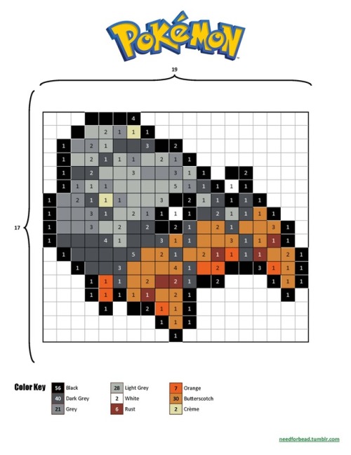 Pokemon:  DwebblePokemon is managed by The Pokemon Company.For more Pokemon perler bead designs