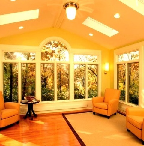 Contemporary Sunroom - Sun RoomAn Illustration Of A Medium-sized Modern Sunroom Design With A Skylight