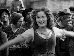 Maureen O’Hara in The Hunchback of Notre Dame (1939).