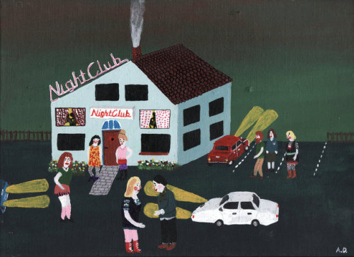 angeladalinger:NIGHTCLUB art print / poster - limited to 20 printsONLY 2 LEFT 40,5 x 29,7 cm  + 16&q