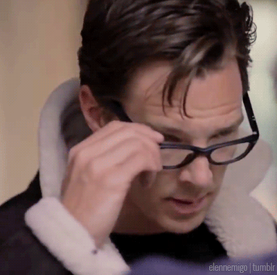 frostbitten-written:just-the-hiddles:elennemigo:Benedict taking off his glasses is something that de